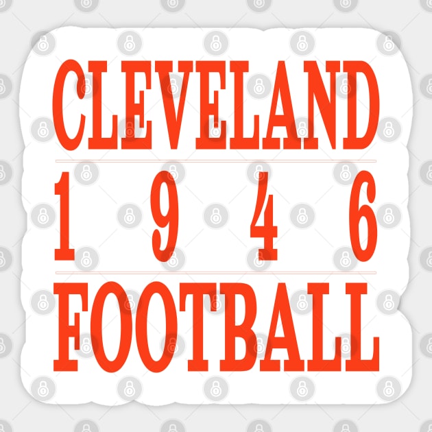 Cleveland football Classic Sticker by Medo Creations